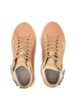 Pataugas Palme/Mix F2H - Sneakers Hoog - Beige -Pataugas Verkoopwinkel 003e9ee60c3f497ab167cc87c43b54be