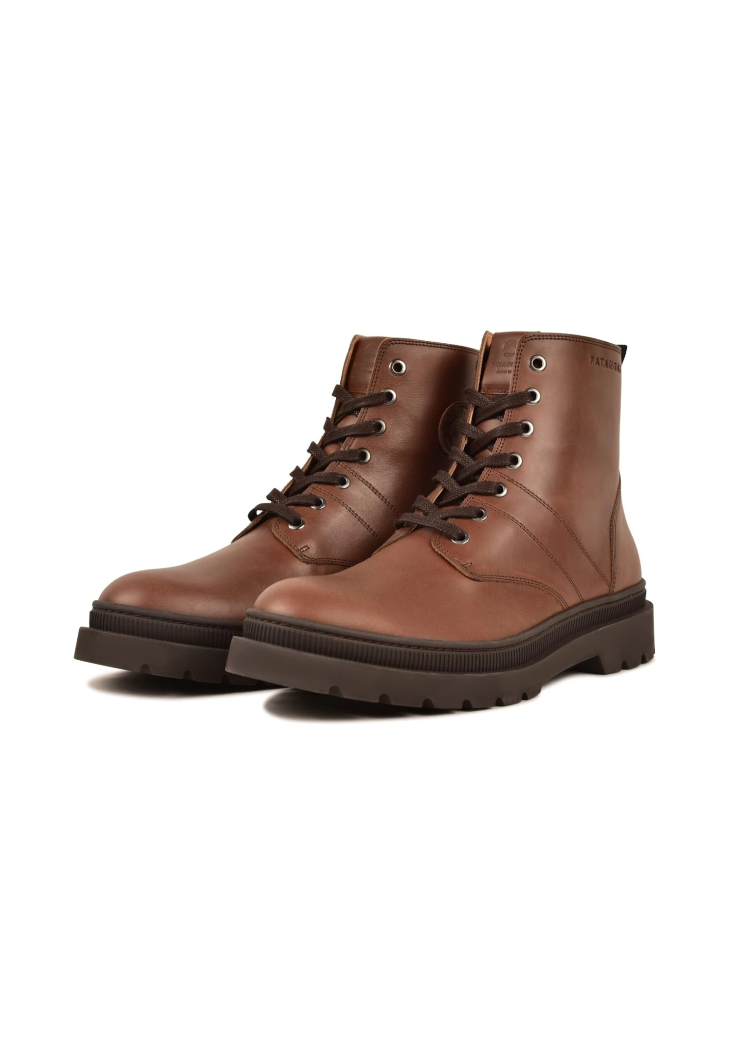 Pataugas Vasco/N H4H - Enkellaarsjes Met Plateauzool - Brown 4 Pataugas Vasco/N H4H - Enkellaarsjes Met Plateauzool - Brown - Afbeelding 2