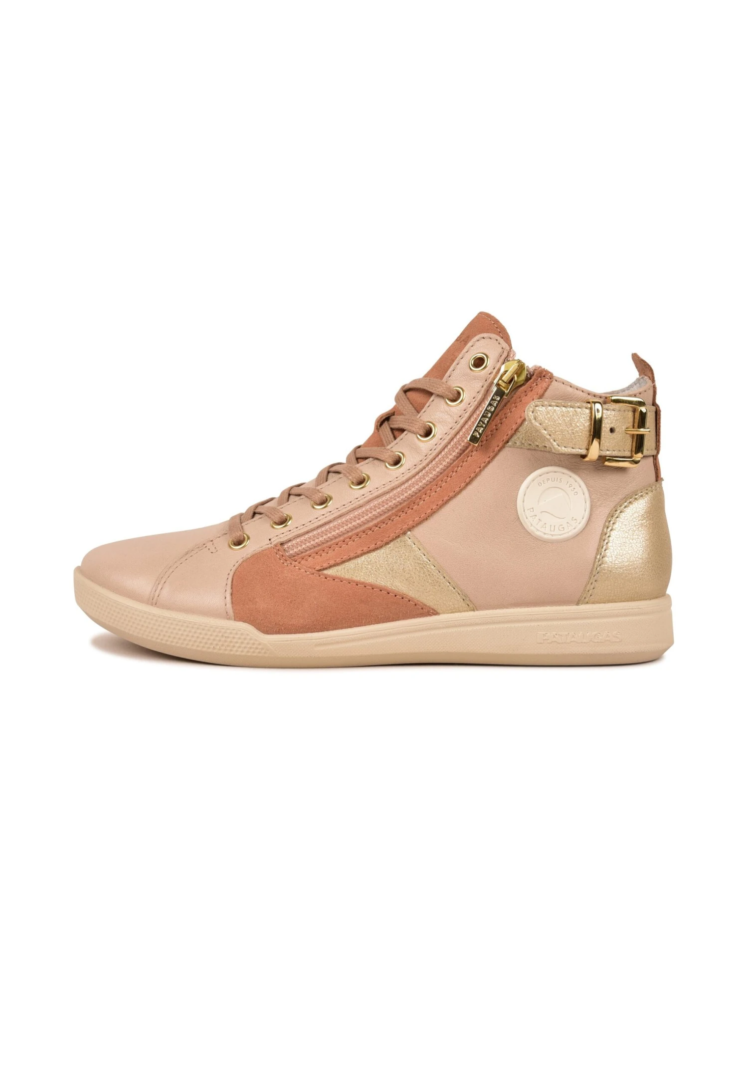 Pataugas Palme/Mix F2H - Sneakers Hoog - Flesh 3 Pataugas Palme/Mix F2H - Sneakers Hoog - Flesh