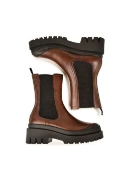 Pataugas Ainoa Ch/N F4H - Enkellaarsjes Met Plateauzool - Brown -Pataugas Verkoopwinkel 4149fe581bbd4138aa028aeb98c413b3