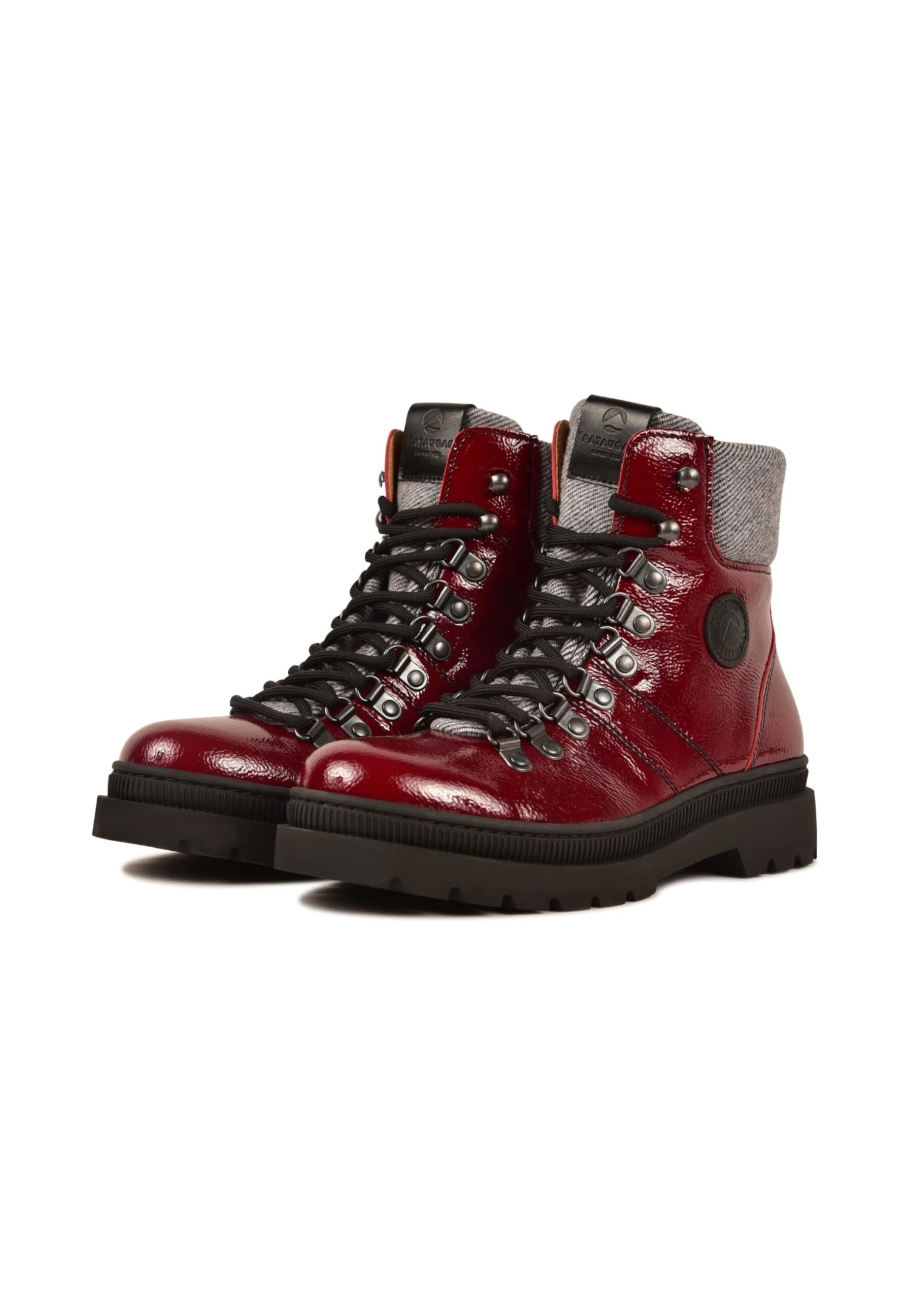 Pataugas Nistos/V F4H - Veterboots - Burgundy 4 Pataugas Nistos/V F4H - Veterboots - Burgundy - Afbeelding 2
