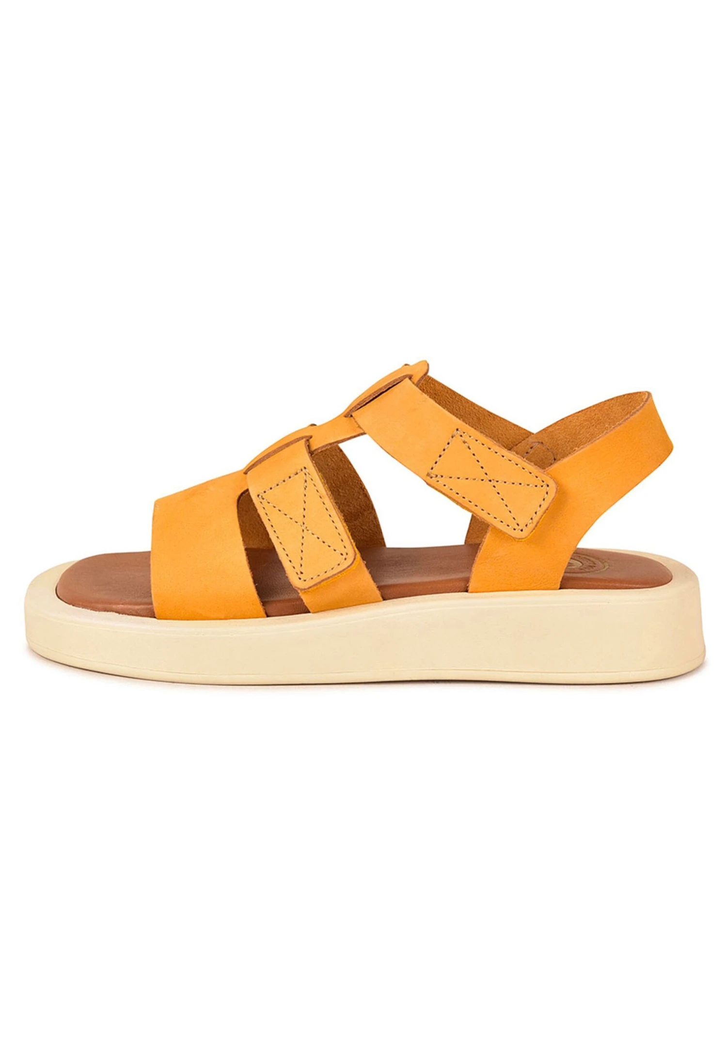 Pataugas Atari/Nu F2I - Sandalen Met Plateauzool - Ochre 3 Pataugas Atari/Nu F2I - Sandalen Met Plateauzool - Ochre