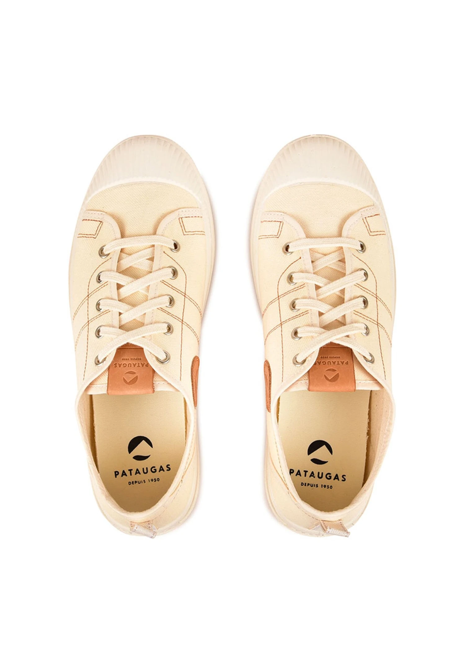 Pataugas Etche L/Den H2I - Sneakers Laag - Off White 5 Pataugas Etche L/Den H2I - Sneakers Laag - Off White - Afbeelding 3